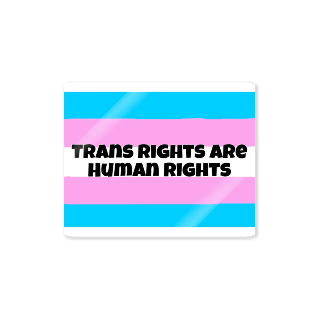 通りすがりのギャルのTrans Rights are Human Rights ステッカー