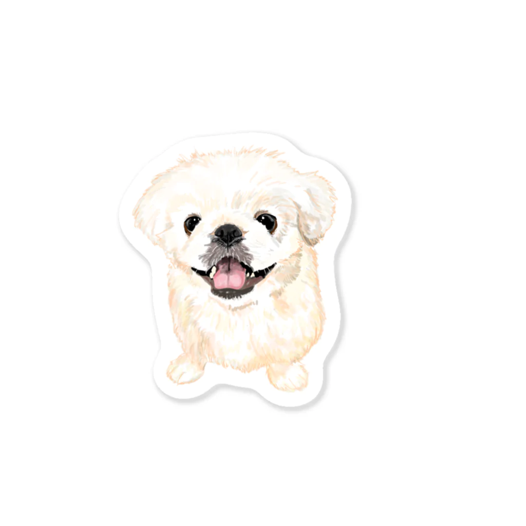 hanapecha_wannyanの鼻ぺちゃペキちゃん Sticker