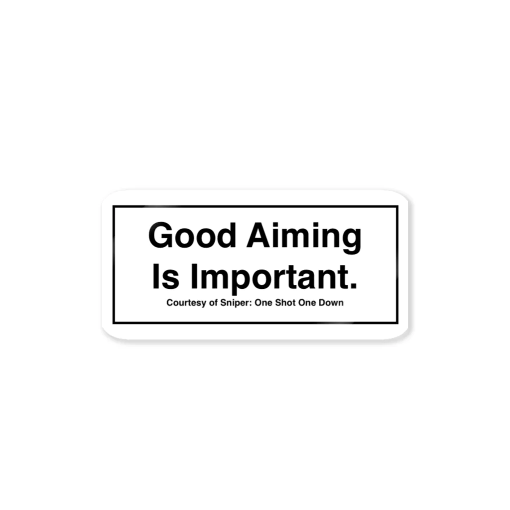 GG商店のGood Aiming Is Important. Sticker