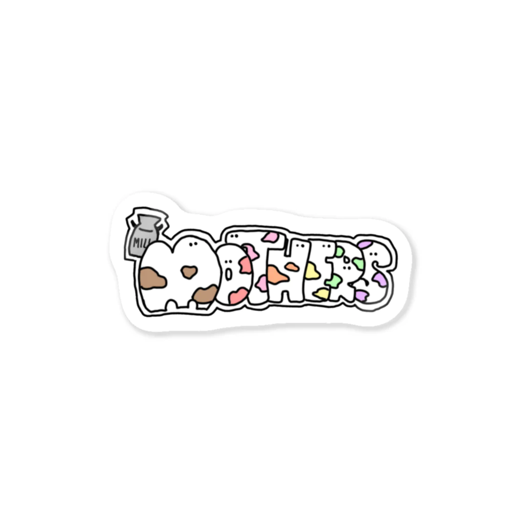 mothersのMOTHERS(colorful牛柄) Sticker