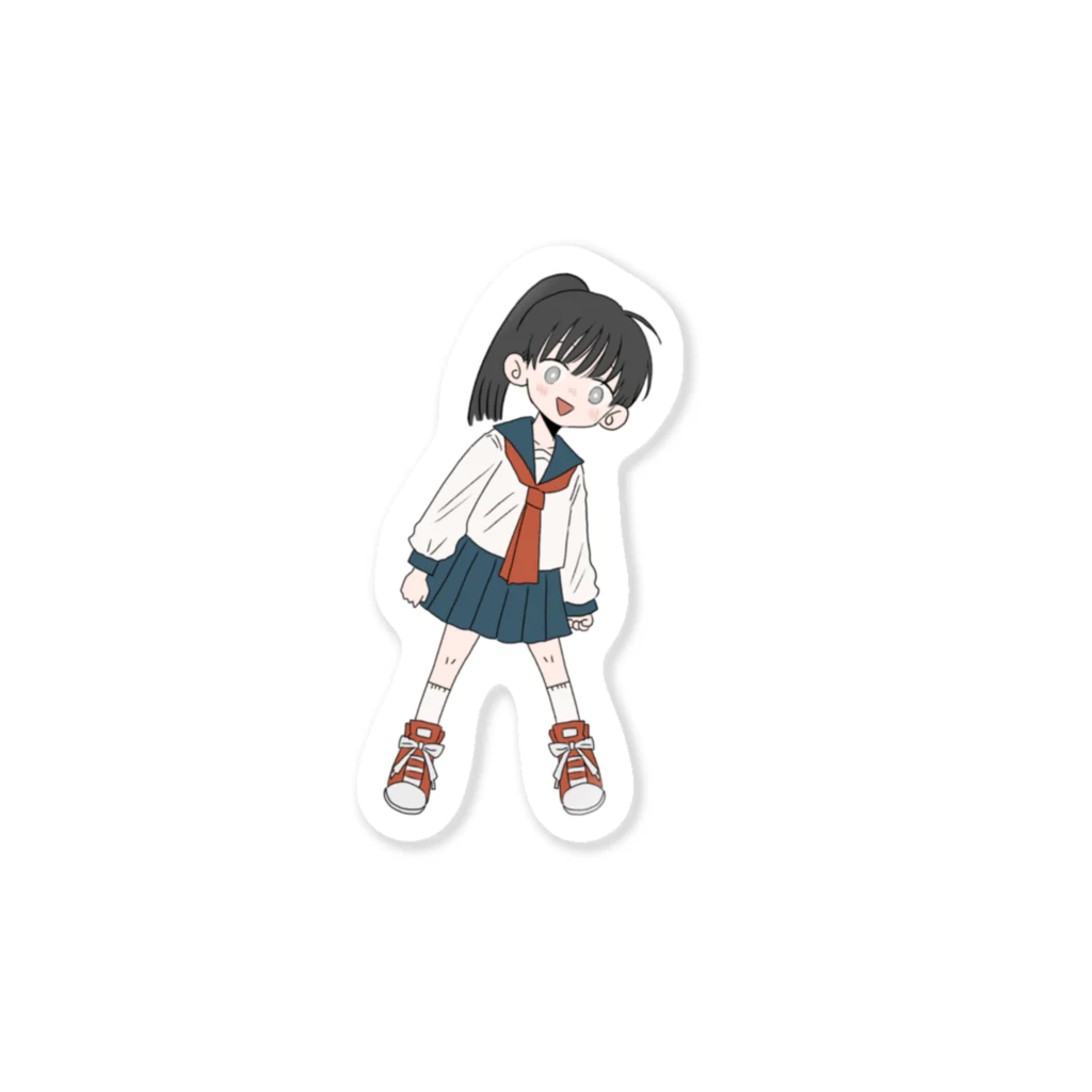 いくたはな🖋漫画家の藤堂吉乃(ミニver) Sticker