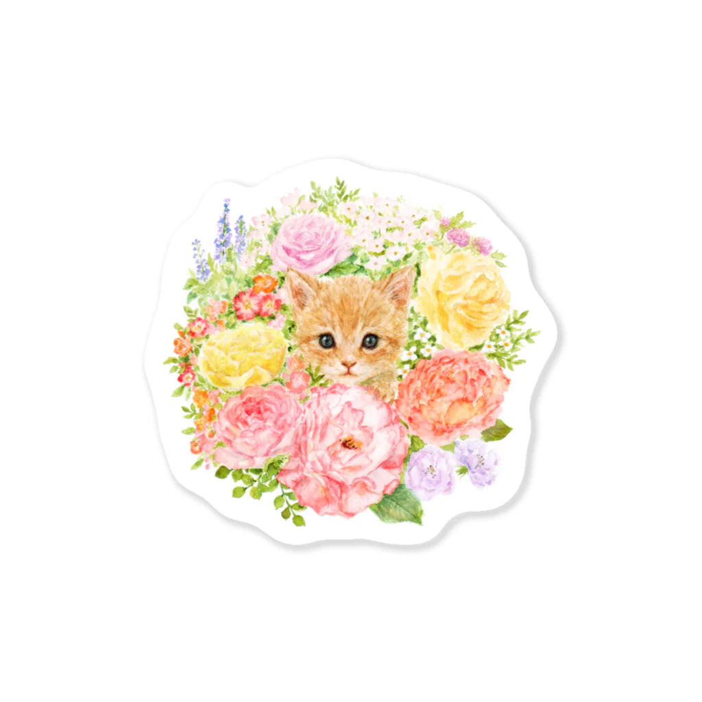 megmeriのねことリース Sticker