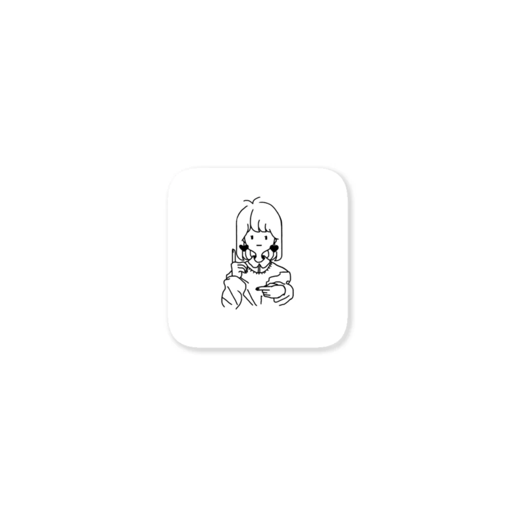 をぬいのおんなのこ Sticker