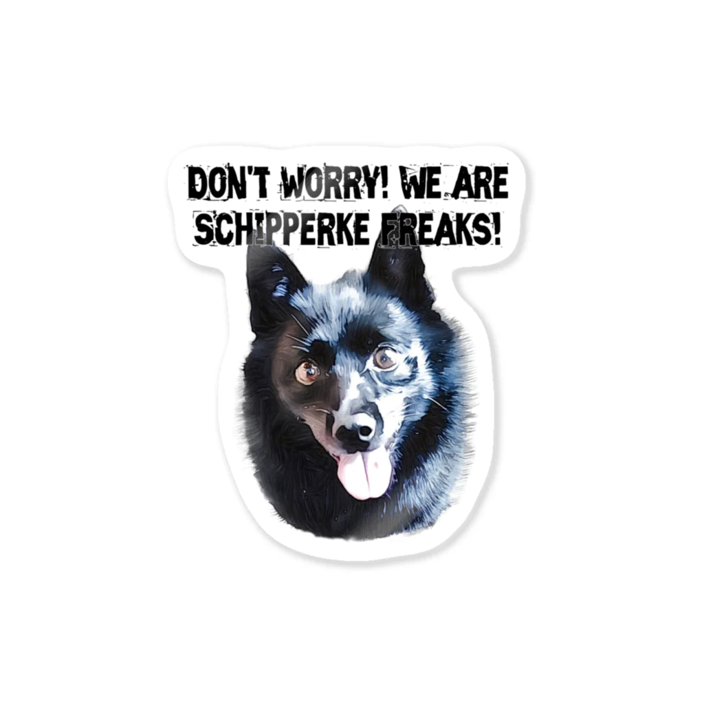 Doggie FreaksのSchipperke Freaks Sticker