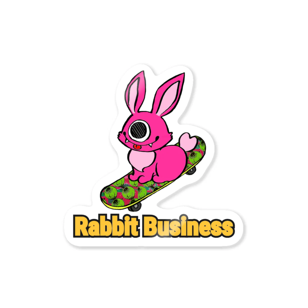 Rabbit businessのPUNK⚡RABBIT Sticker