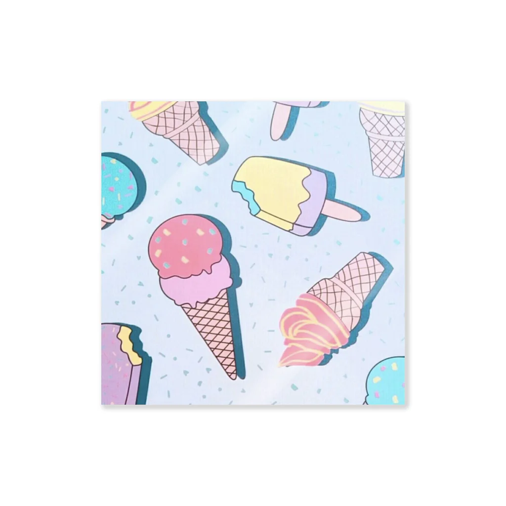 ゆぽまるのアイスクリーム Sticker