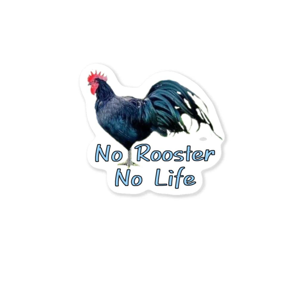 accoco1204のNo Rooster No Life ステッカー