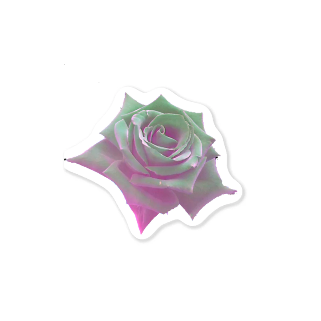 Harunoyozoraの白い薔薇グラデーション Sticker