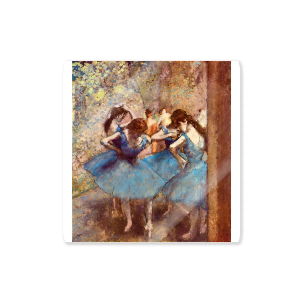 世界の絵画アートグッズのエドガー・ドガ《青い踊り子》 Sticker