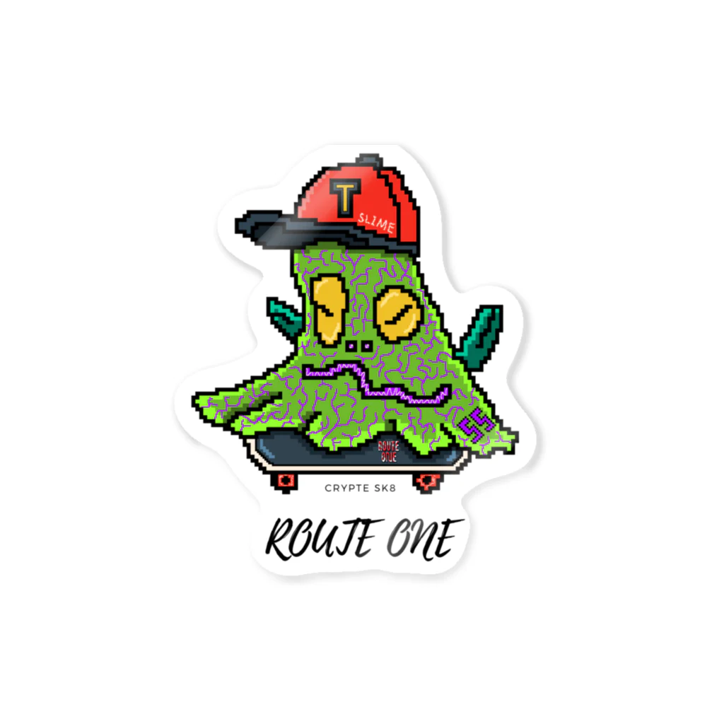 oekaki/ROUTE ONEのスライムスケーター Sticker