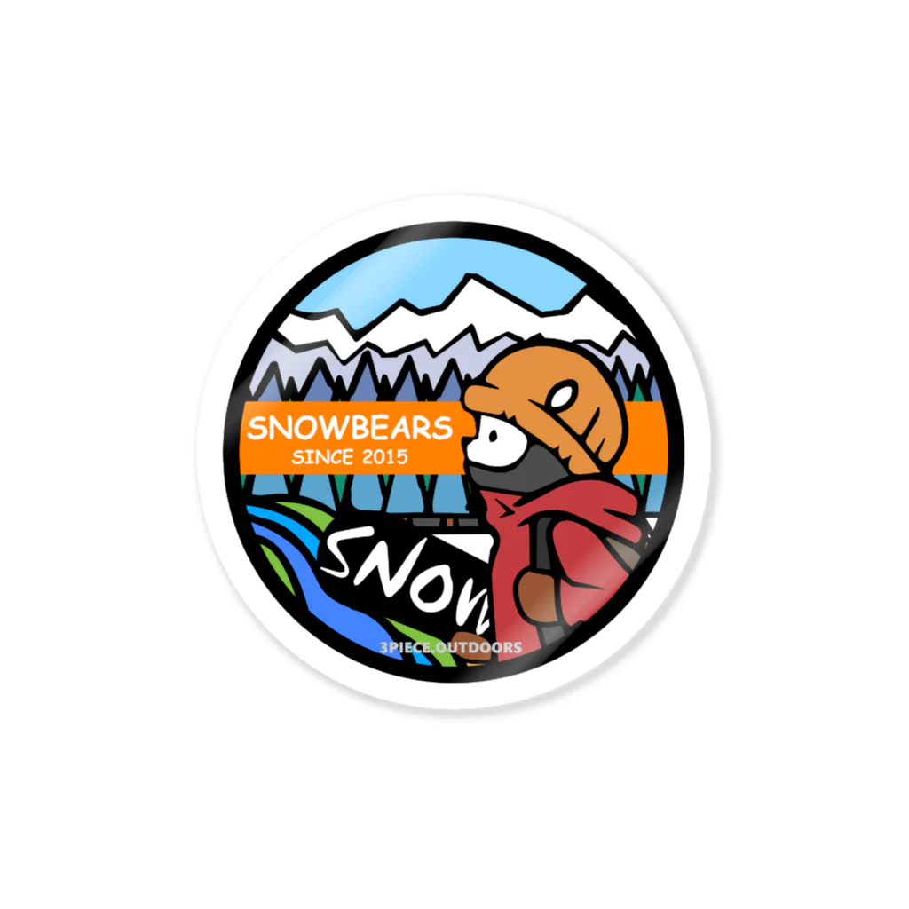 スノーベアーズのsnowbears.orange Sticker