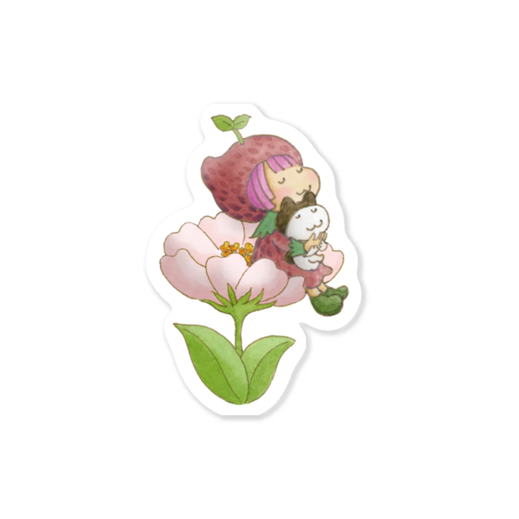 ティーポットCAFEの幻の花 Sticker