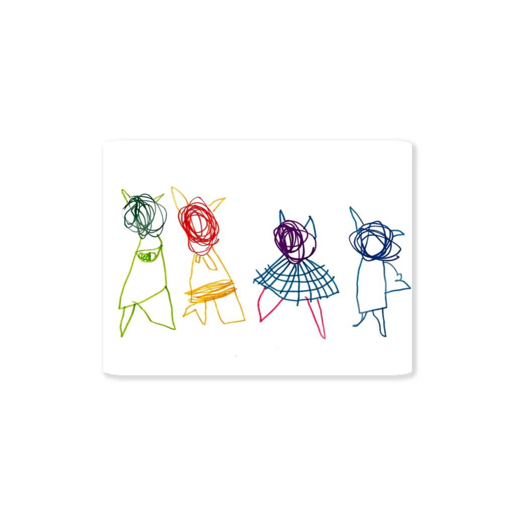 うちの子のアトリエのおにのかぞく Sticker