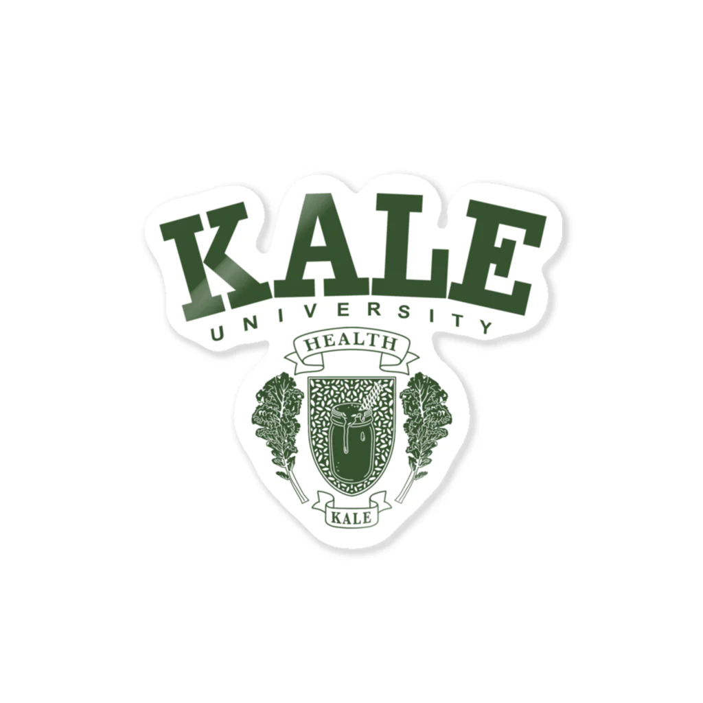 コノデザインのKALE University カレッジロゴ  Sticker