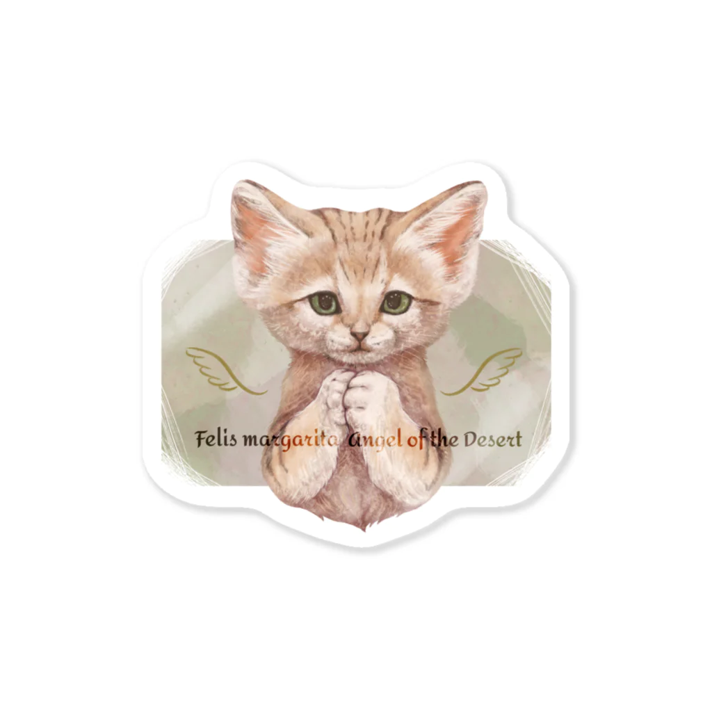 huroshikiの砂漠の天使 スナネコ/Felis margarita Sticker