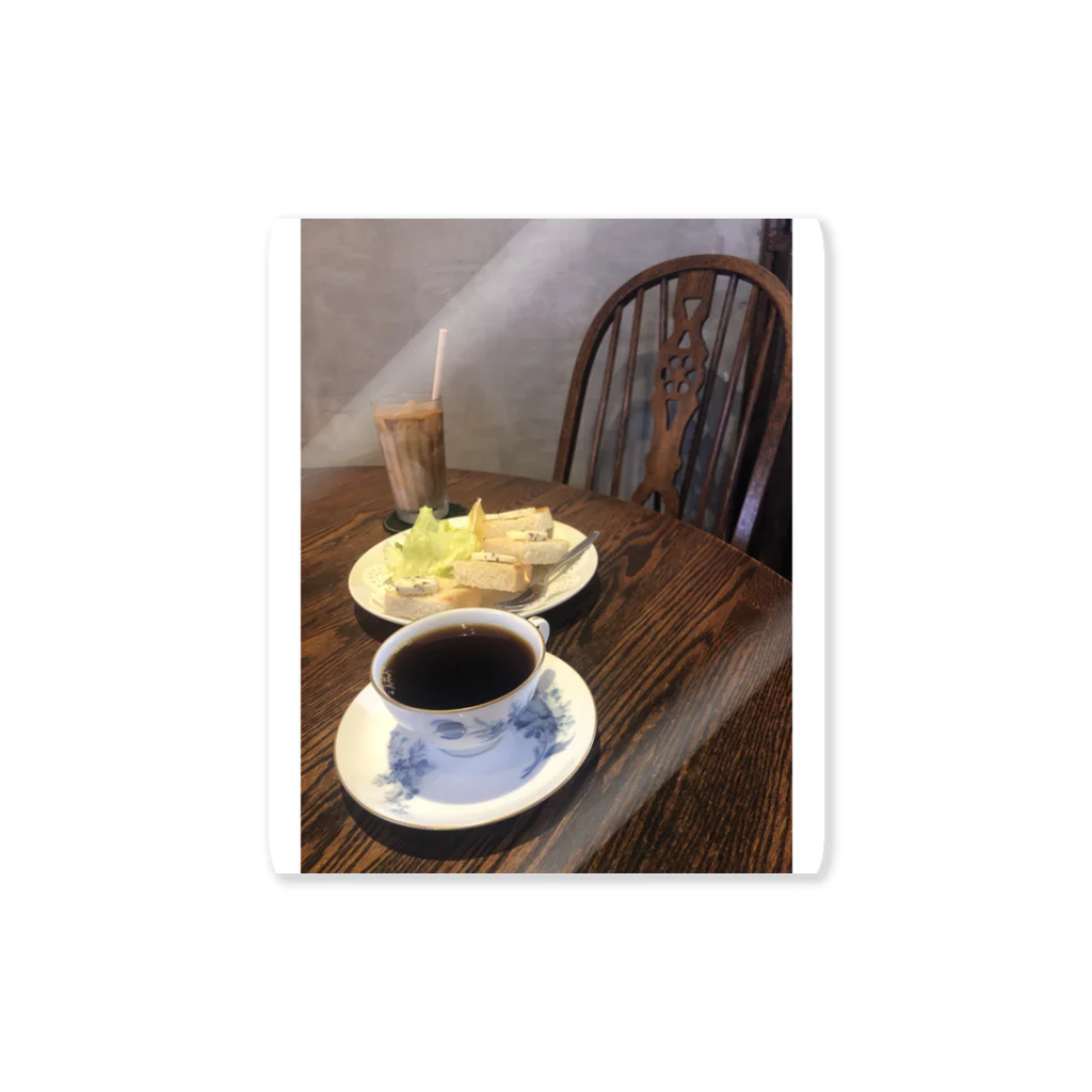 colorful World painting のcoffee time！ ステッカー