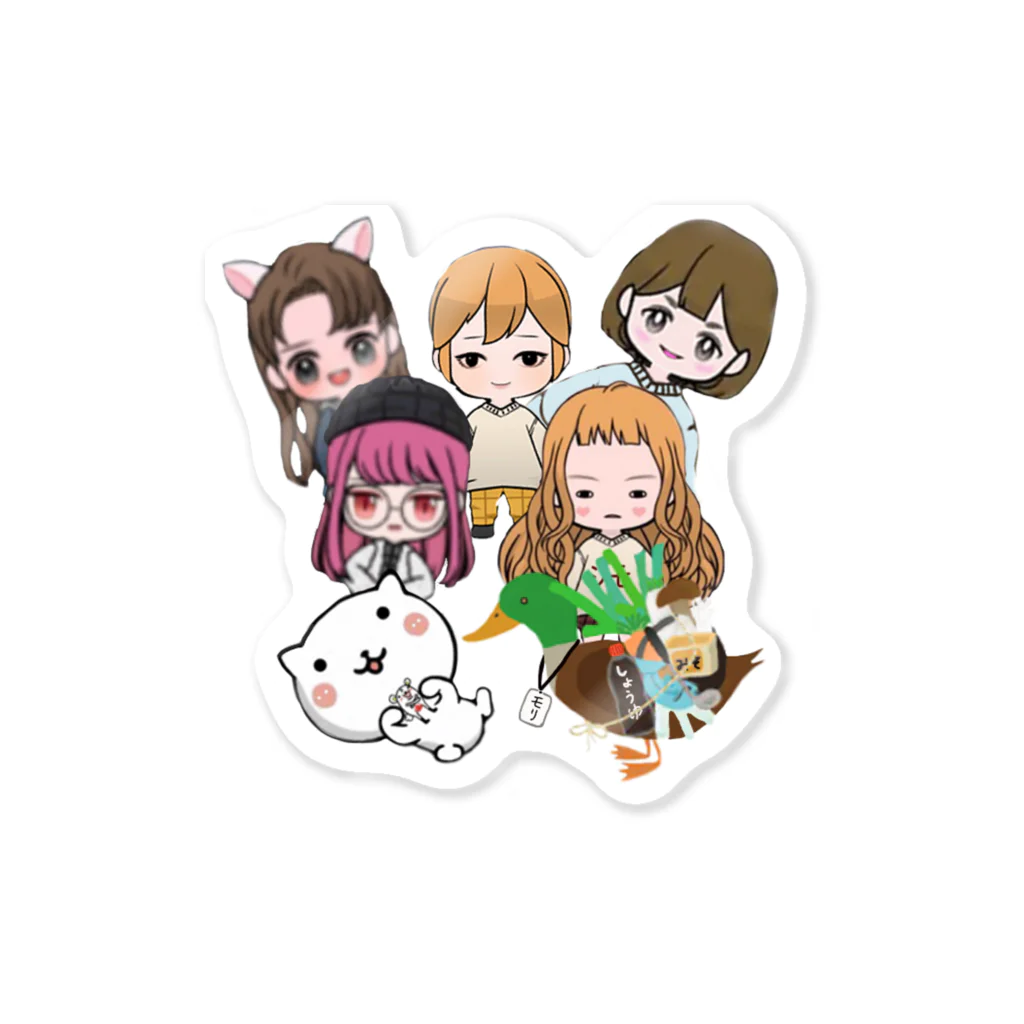 すってんころりんの落書きの全員集合１ Sticker