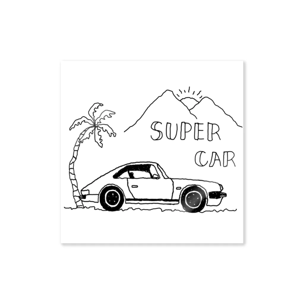 mijolf's shop.のSuper Car. Sticker