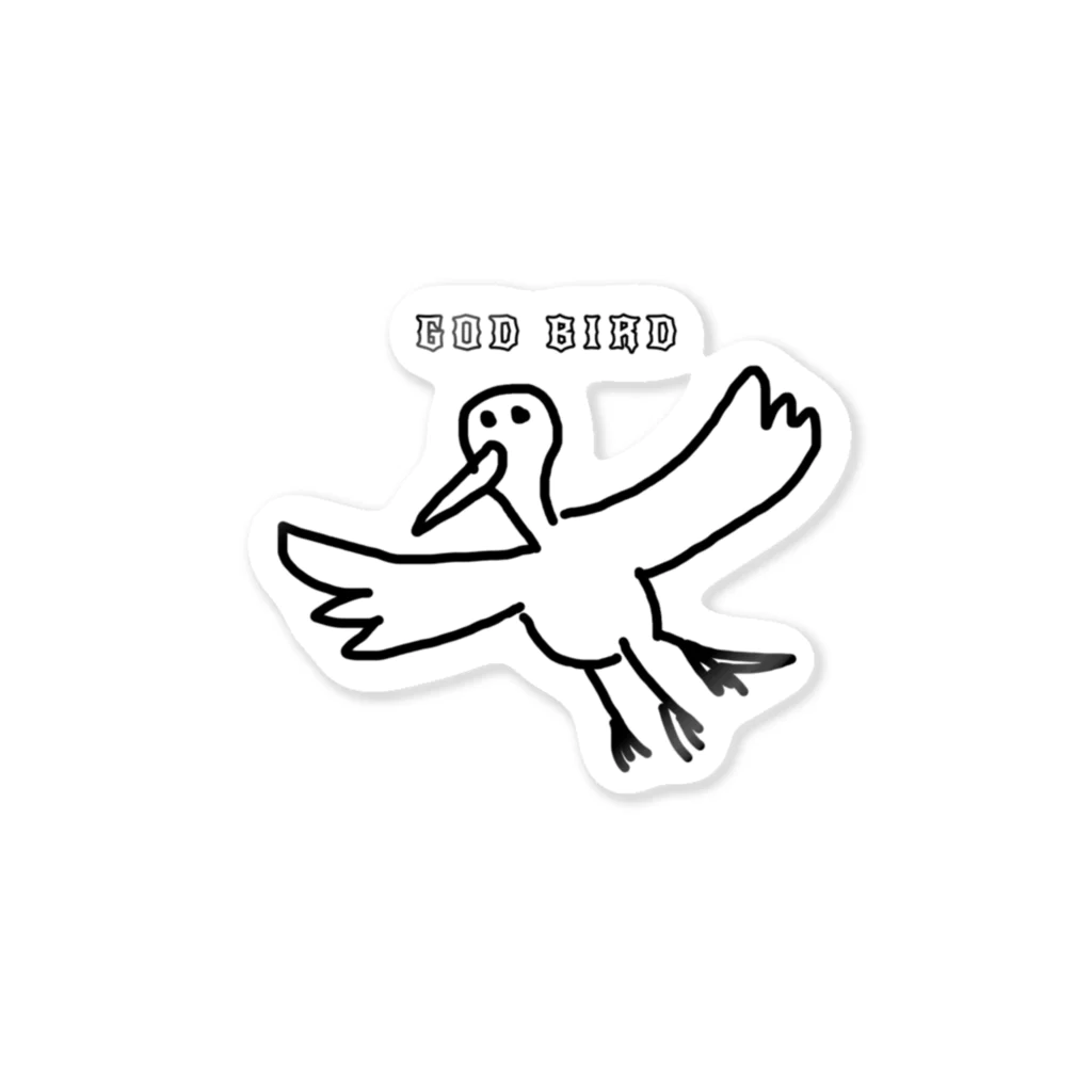 OpapanのGOD BIRD ステッカー