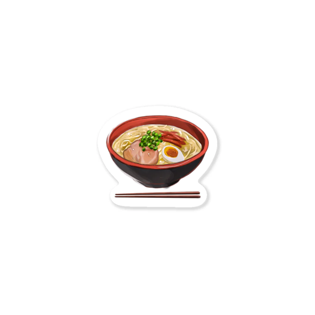 I N NI Nの豚骨ラーメン ステッカー