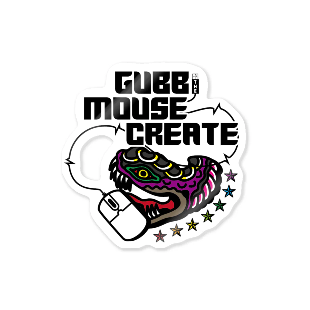 GUBB the MOUSE CREATEのガブさん ステッカー