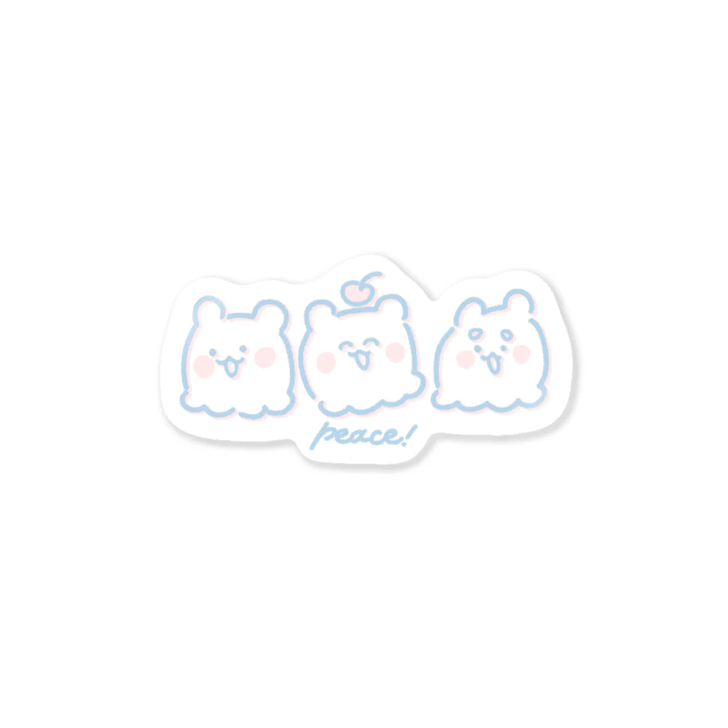 PONPOCのちろべびpeace Sticker