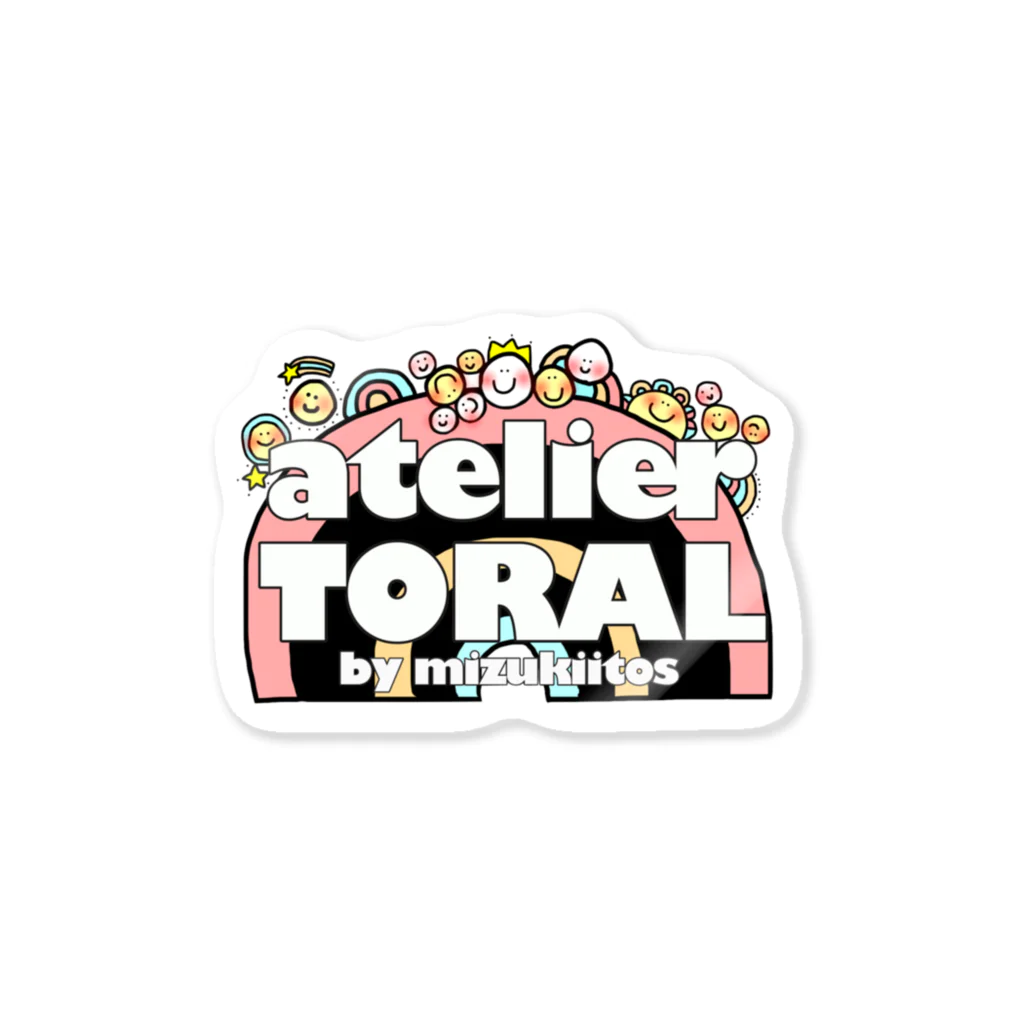 atelierTORAL by  mizukiitosのatelierTORALロゴ１ ステッカー