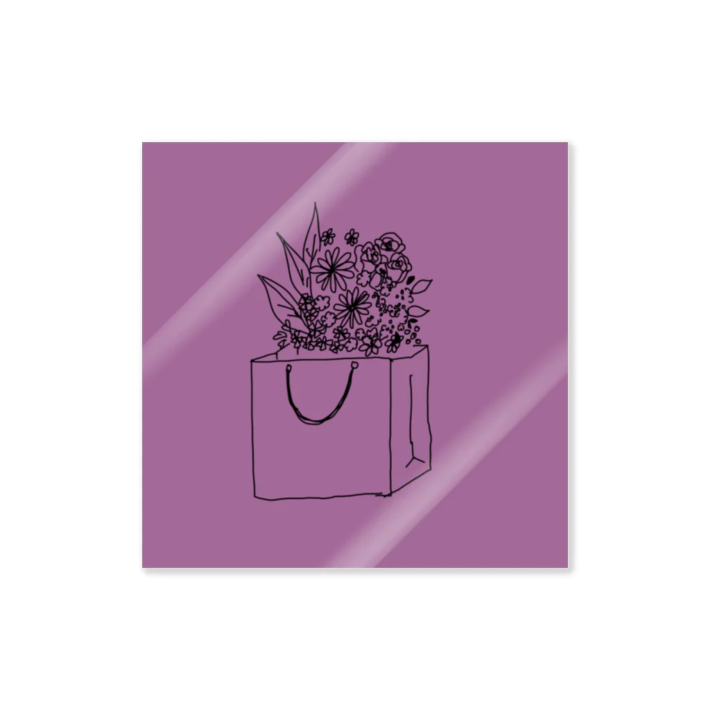 hoquのFlower in bag Sticker