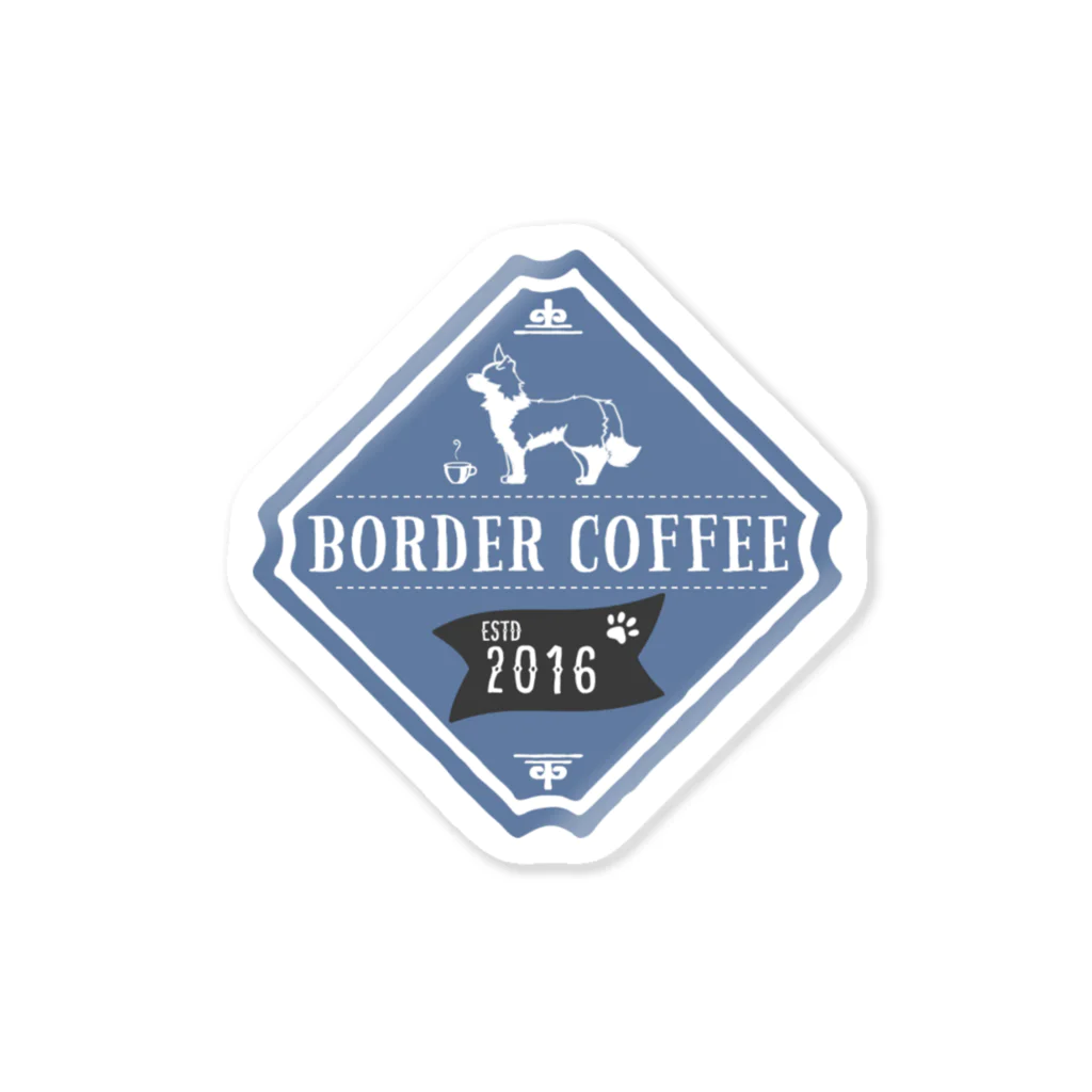 冷うどんのBORDER COFFEE ステッカー