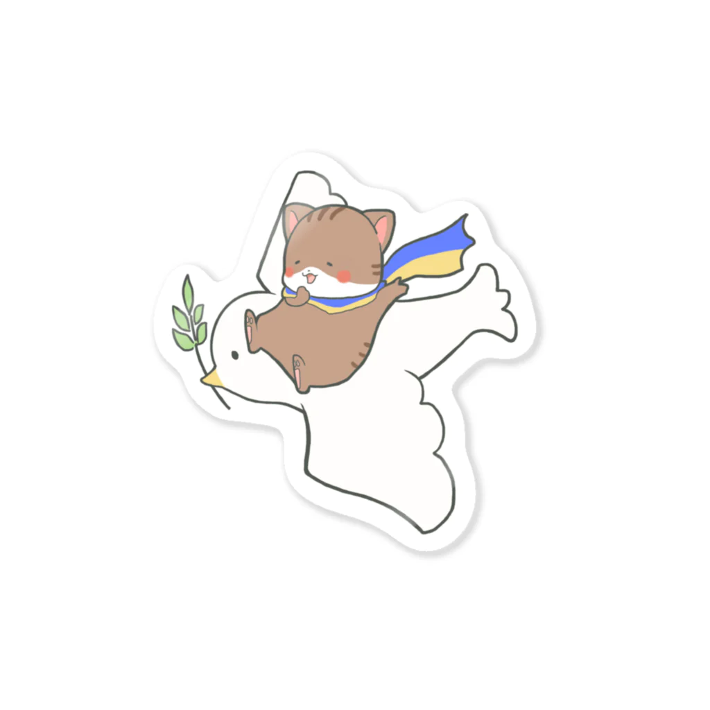 Toraneko Philの平和 (peace) Sticker