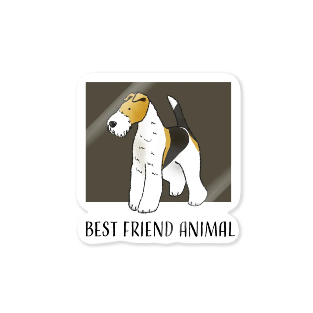 BFA/Best friend animalのワイヤーフォックステリア/BFA Sticker