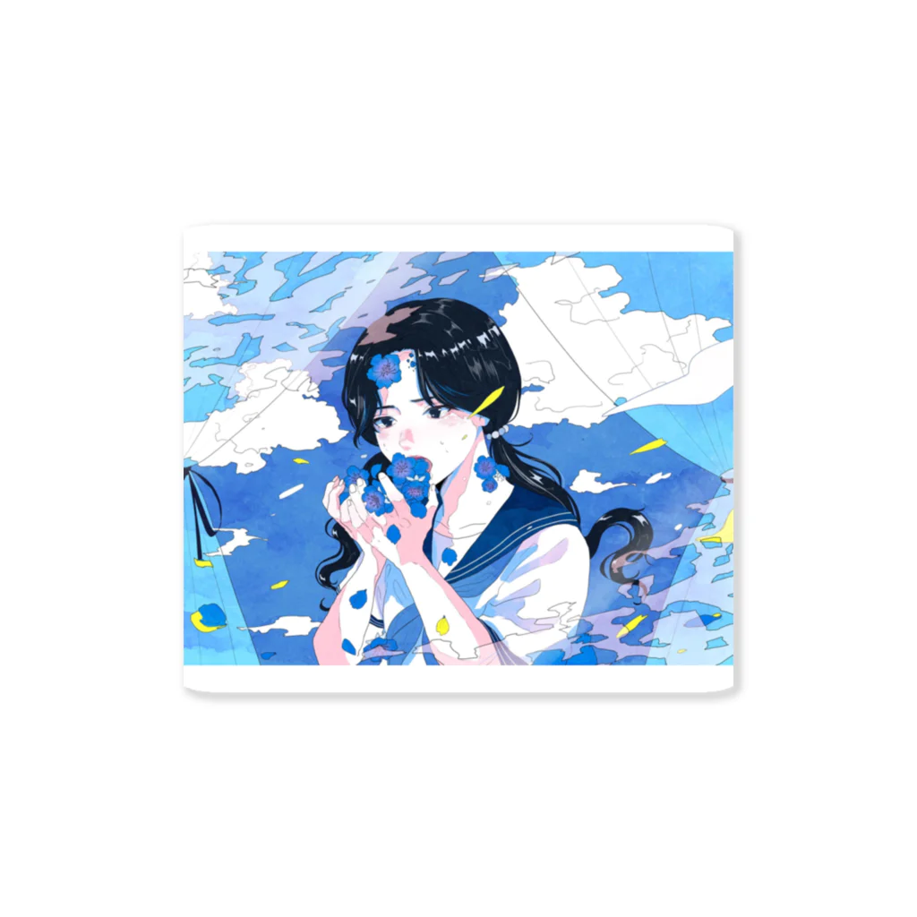 恋する乙女商店の花吐きJK杏ちゃん Sticker