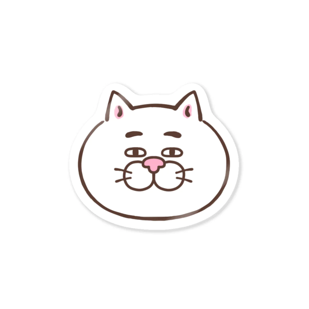 目つきの悪い猫＠いけやけいの顔だけシリーズ Sticker