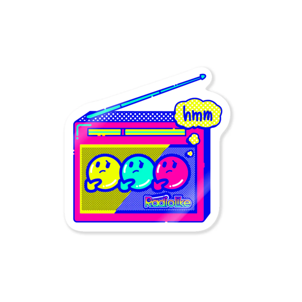 Radio Like hmm...のRadio Lile hmm...オリジナルロゴ（ラジオ） Sticker