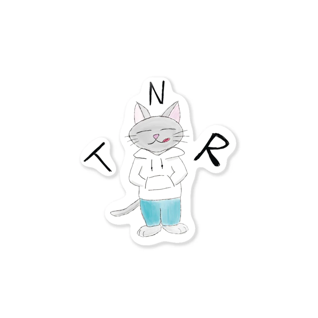 Animal baseのTNR STREET CAT Sticker