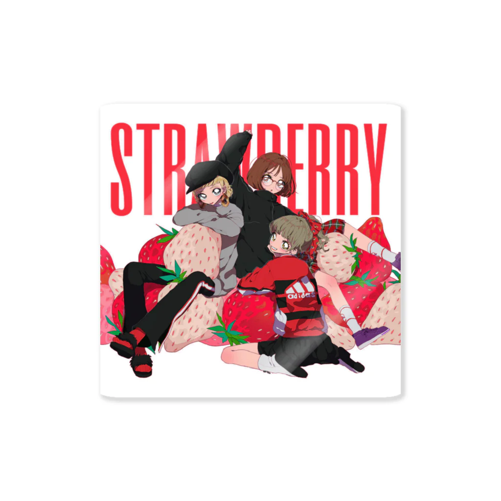 パサおショップのstrawberry Sticker