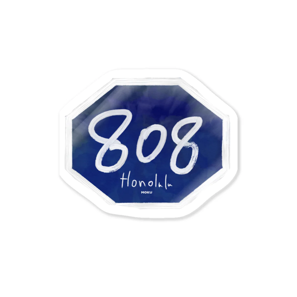 MOKU honoluluの808 Sticker