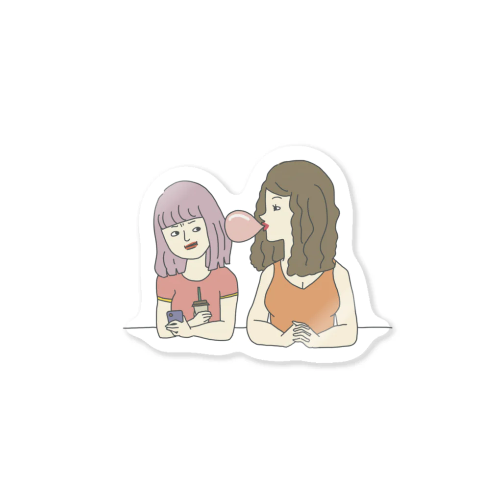 おちえるーむのチョベリバがーるず Sticker