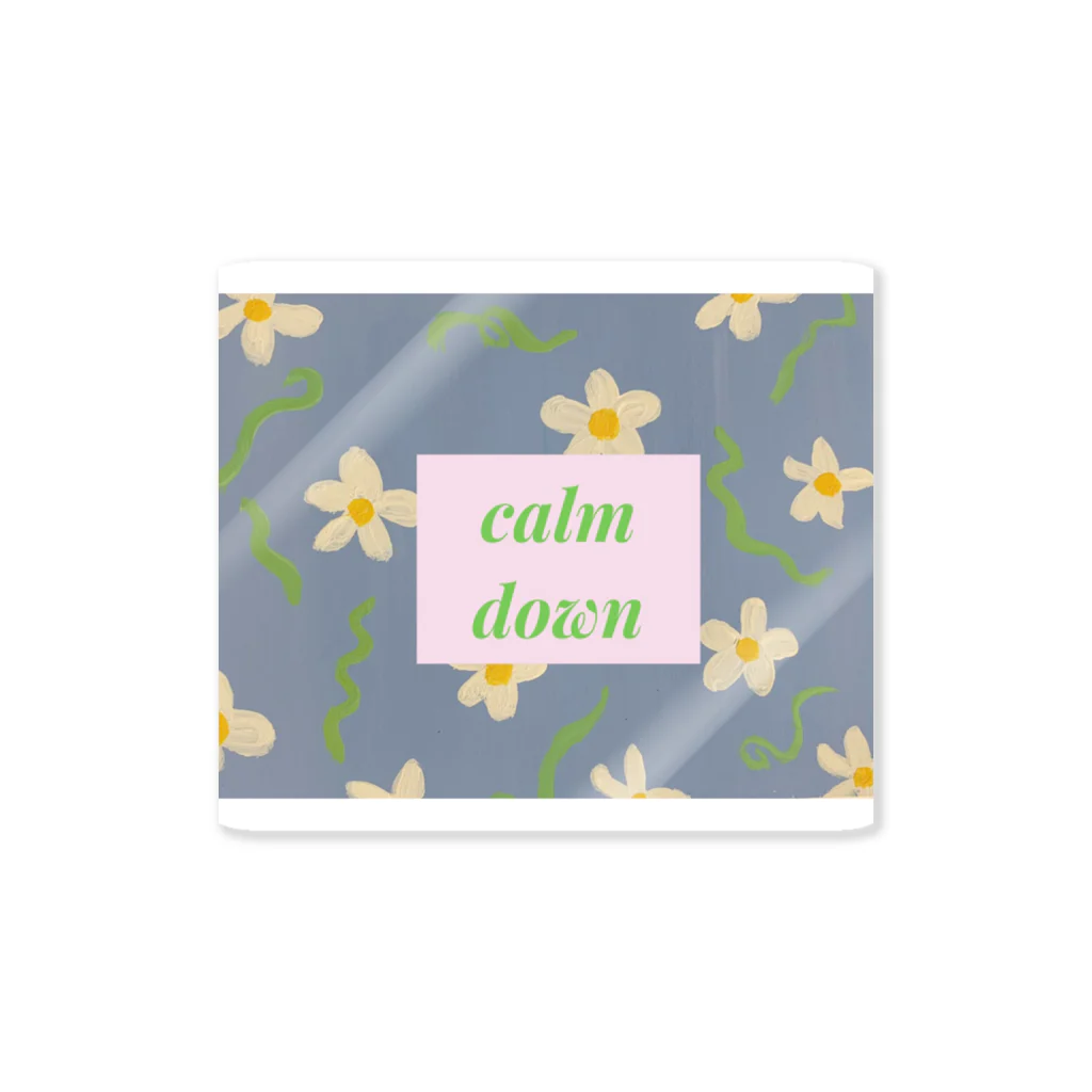 326mtfujiのcalm downしようねグッズ Sticker