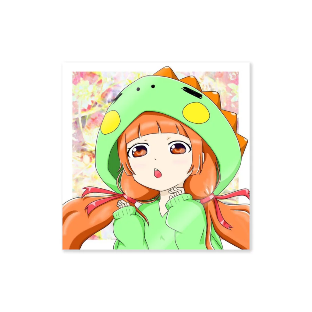 絵菜の恐竜女の子 Sticker