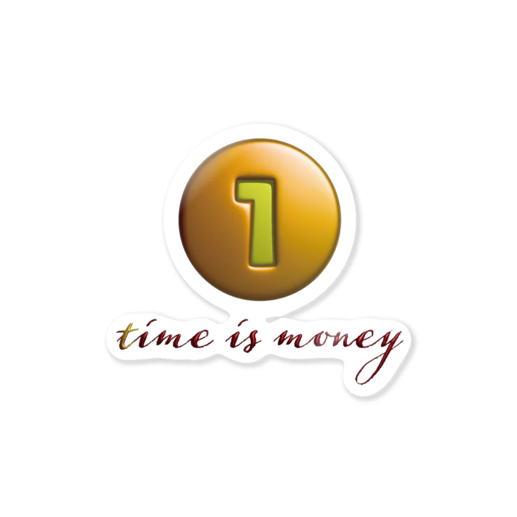 SAKURA-Labのtime is money ステッカー