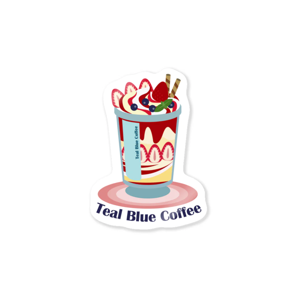 Teal Blue CoffeeのSpecial strawberry Sticker