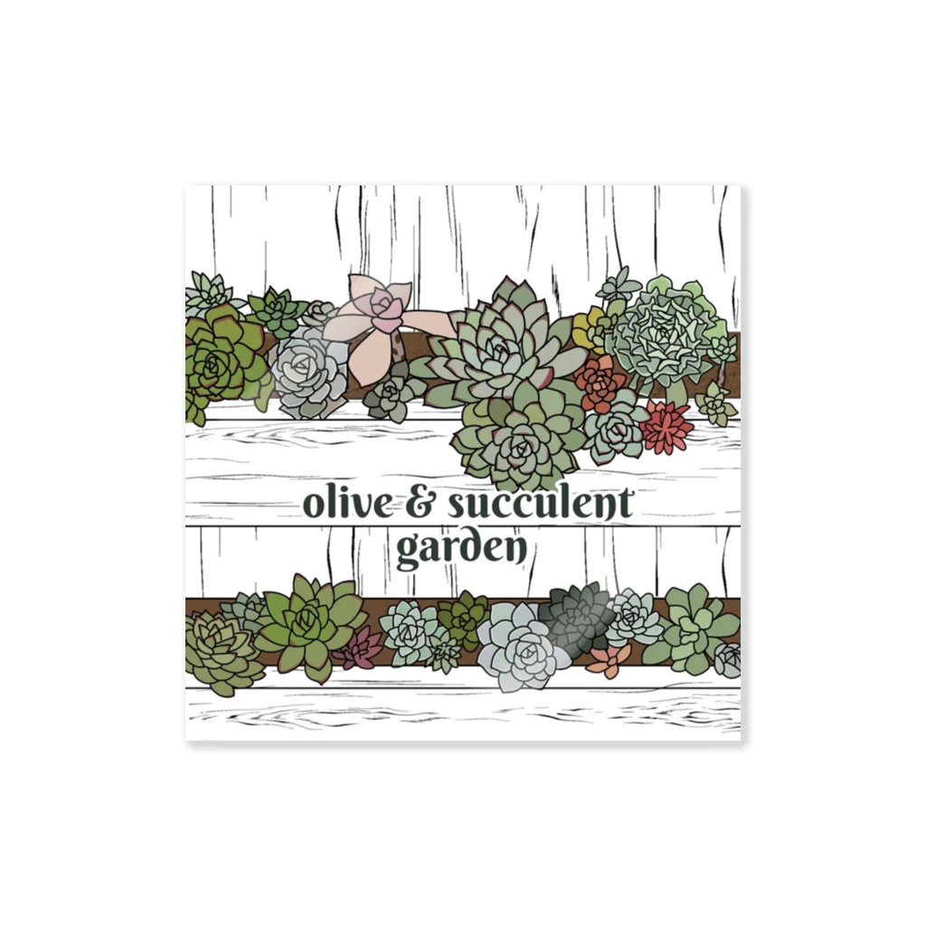 Olive&SucculentGardenのOlive&SucculentGarden公式グッズ Sticker
