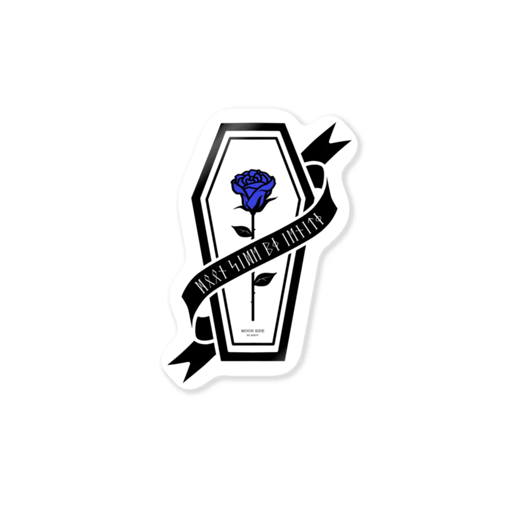 IENITY　/　MOON SIDEの【MOON SIDE】Rose Coffin Ver.2 #Black Blue ステッカー ステッカー