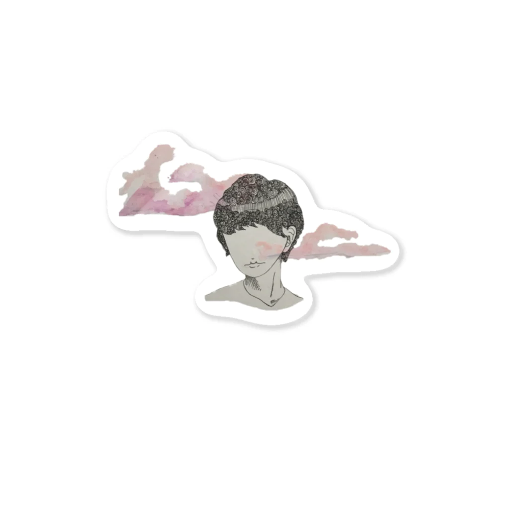 大塚りりあのshort hair Sticker