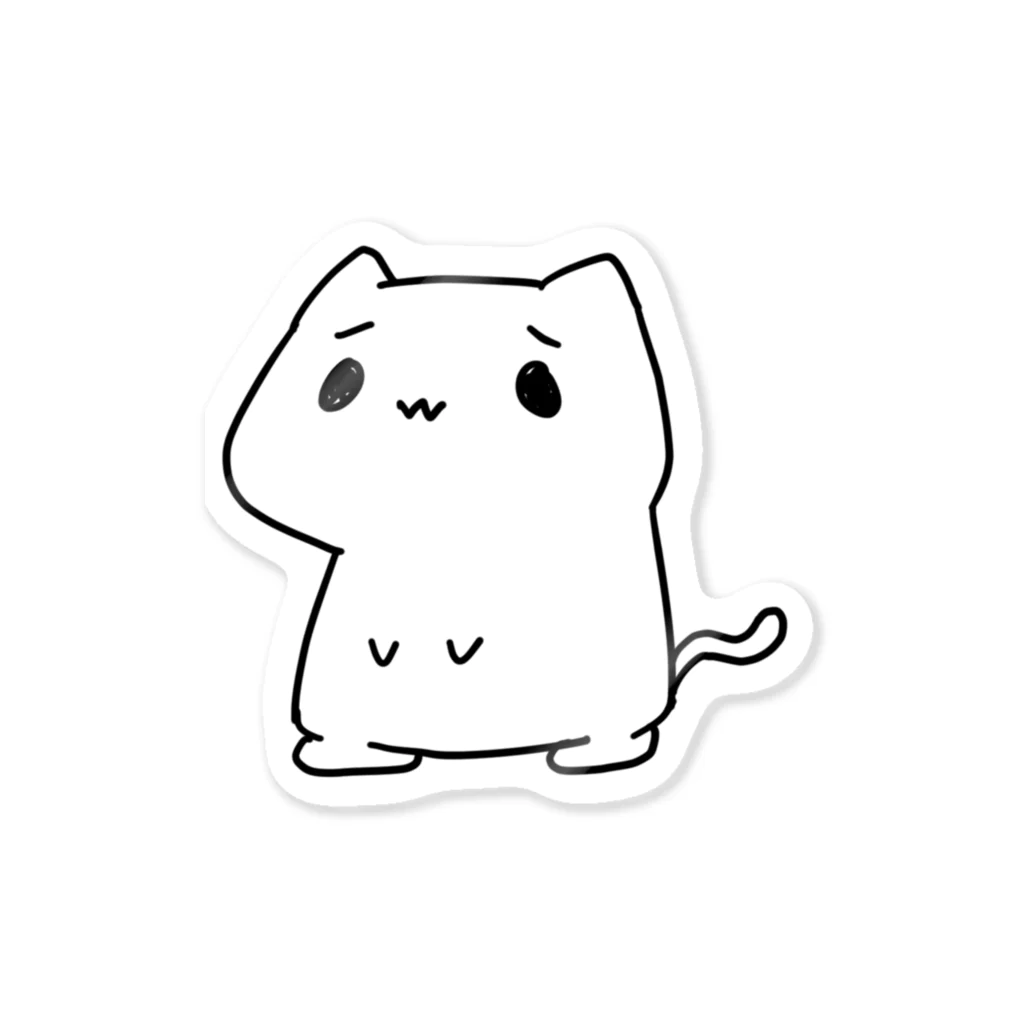 みるみあのしろいねこ Sticker