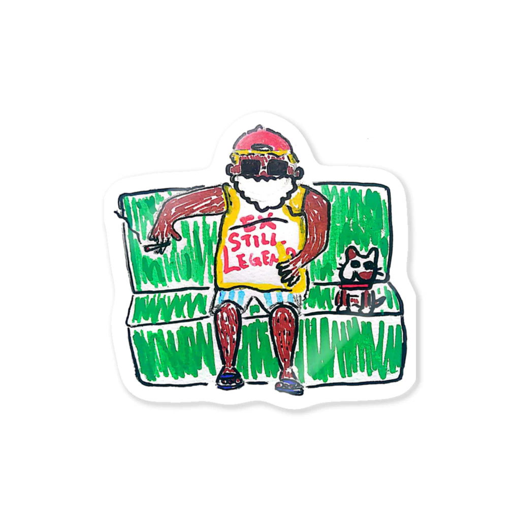 Hunt's GARMENTsのLegend granpa Sticker