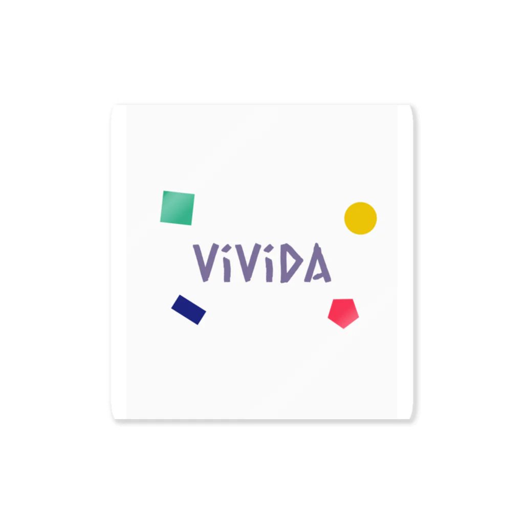 vividaのvividaロゴデザイン ステッカー