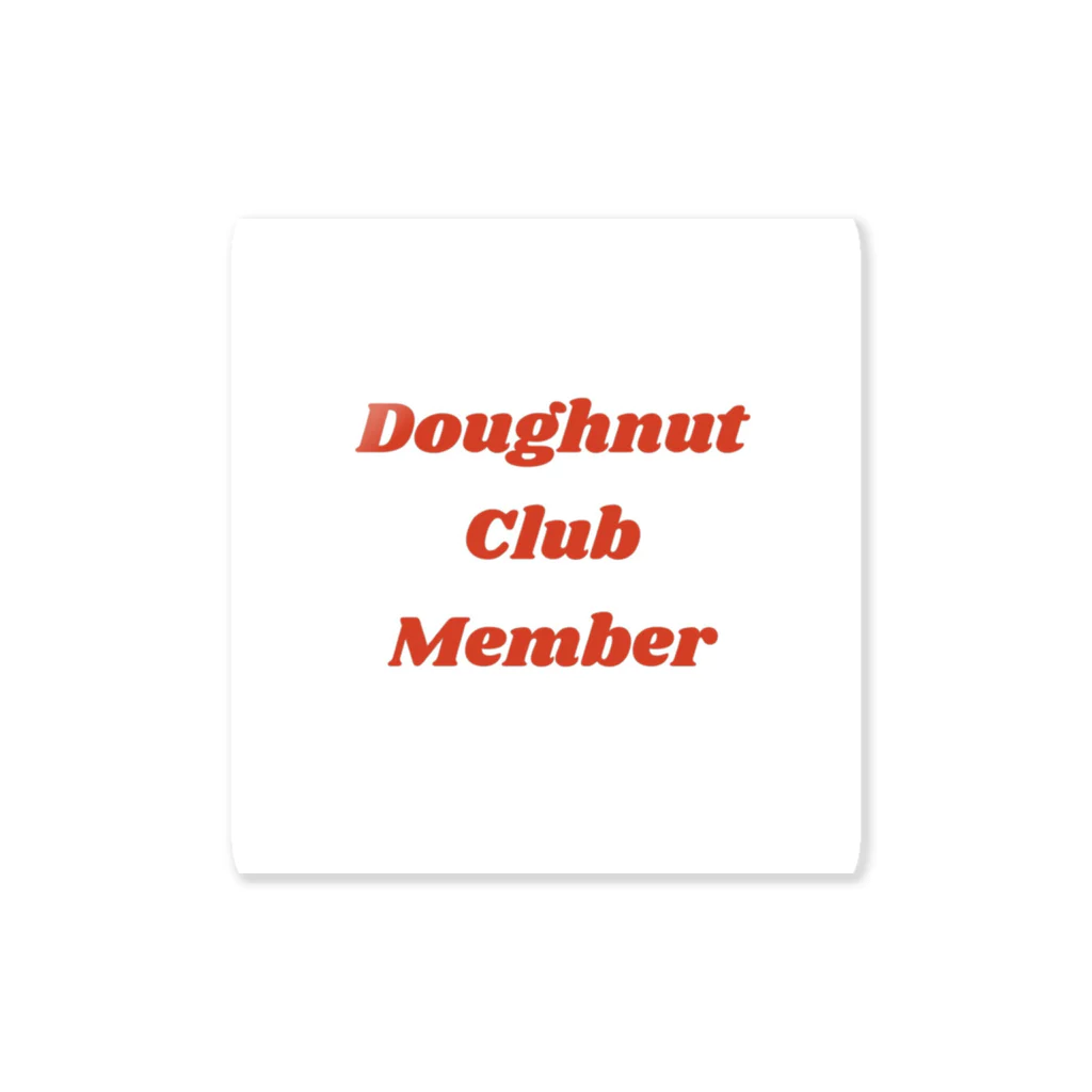 326mtfujiのdoughnut Club memberグッズ ステッカー