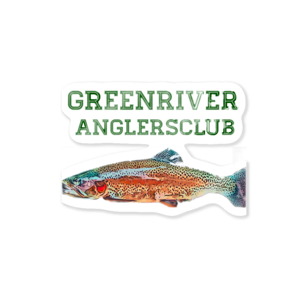 源流狂人卍のGreenriver Anglers Club ステッカー